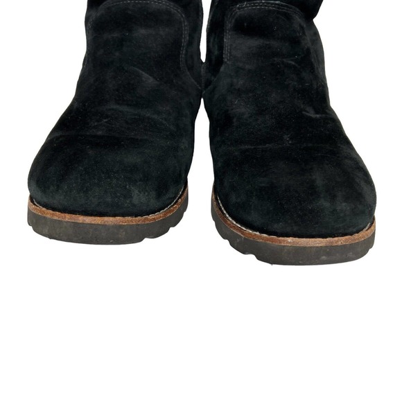 UGG Womens Black Waterproof Etta Tall Boot Platform Sole Shearling Interior Boot - Picture 4 of 9